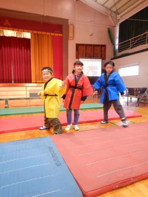 1年生学習発表会の練習 (1)