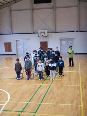 朝の卒業式練習よびかけ１回目 (2)