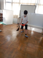 ２くみ図画工作後の掃除