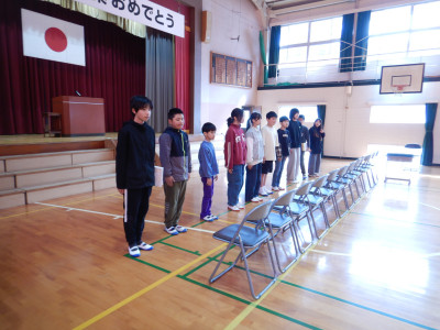 卒業式練習／前日 (1)